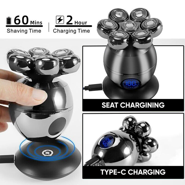 Shaving Wireless Machine AirShave7 Wireless Head Shaver: Close, Comfortable Shave in Less than ...