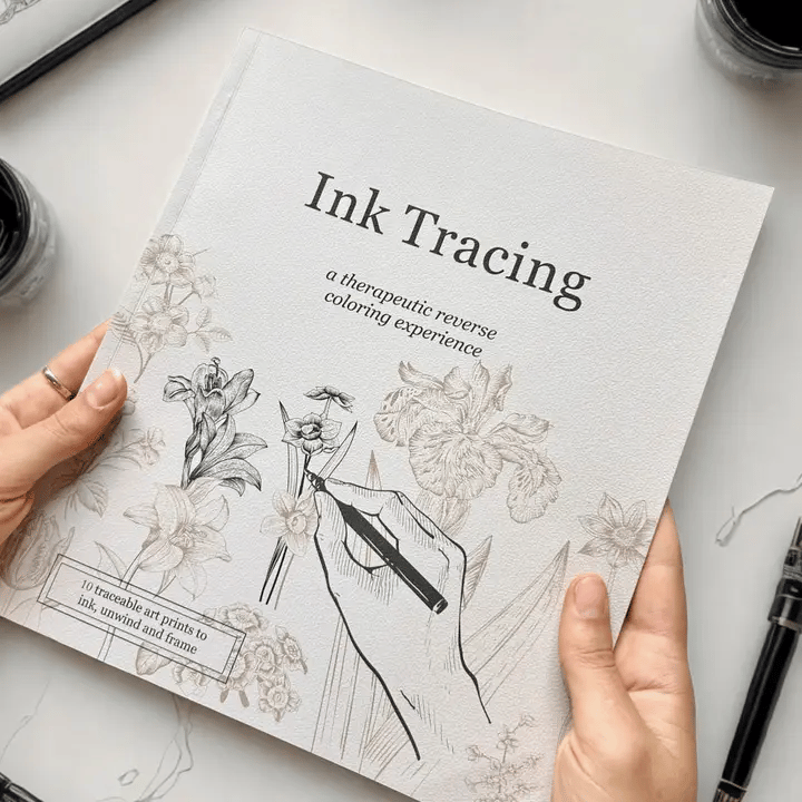 Beginner-Friendly - Ink Tracing: A Therapeutic Reverse Coloring ...