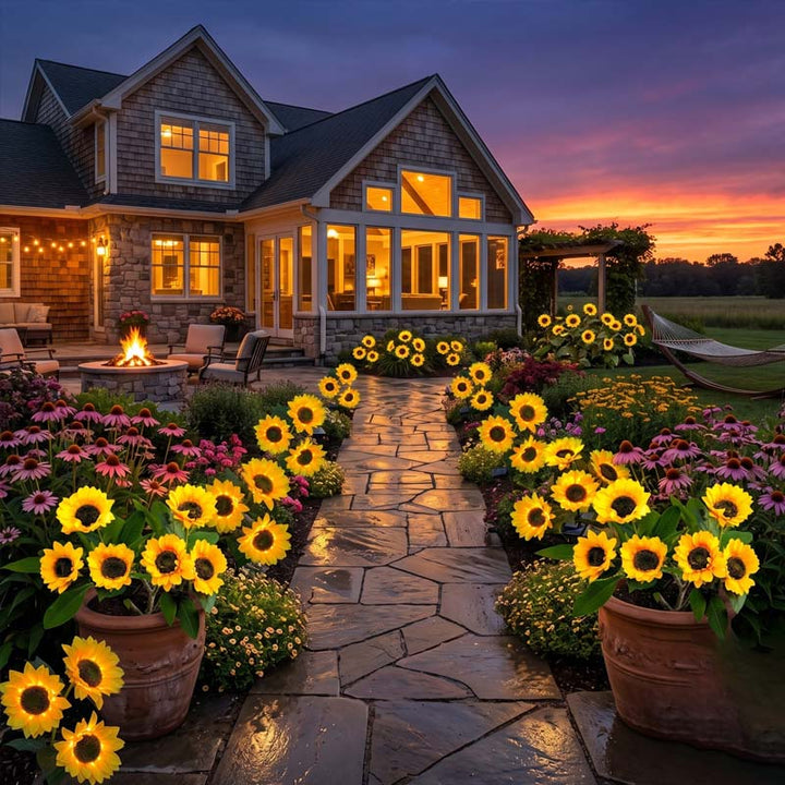🌻 65K+ SOLD! 2026 UPGRADED Solar Sunflowers – Hyper-Realistic Petals ...